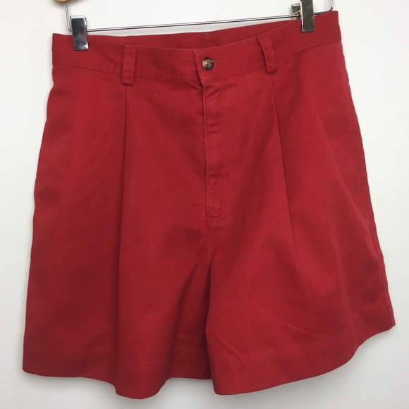 Liz Claiborne Pants - LIZ SPORT red high waisted shorts SIZE 6/8